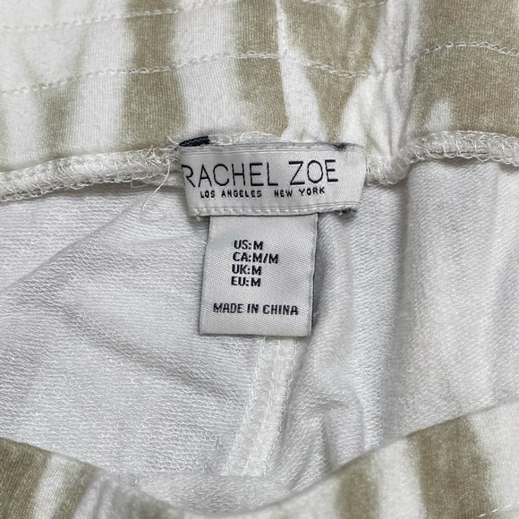 Rachel Zoe “Tie Dye Washed” Sweatpants, Tan-Green and White-Beige, Size M - Picture 5 of 5